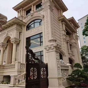 自贡黄金麻别墅外墙异形定制