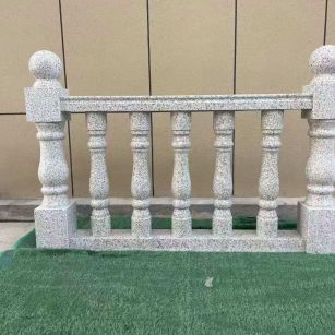 自贡芝麻白阳台栏杆 花岗岩栏杆