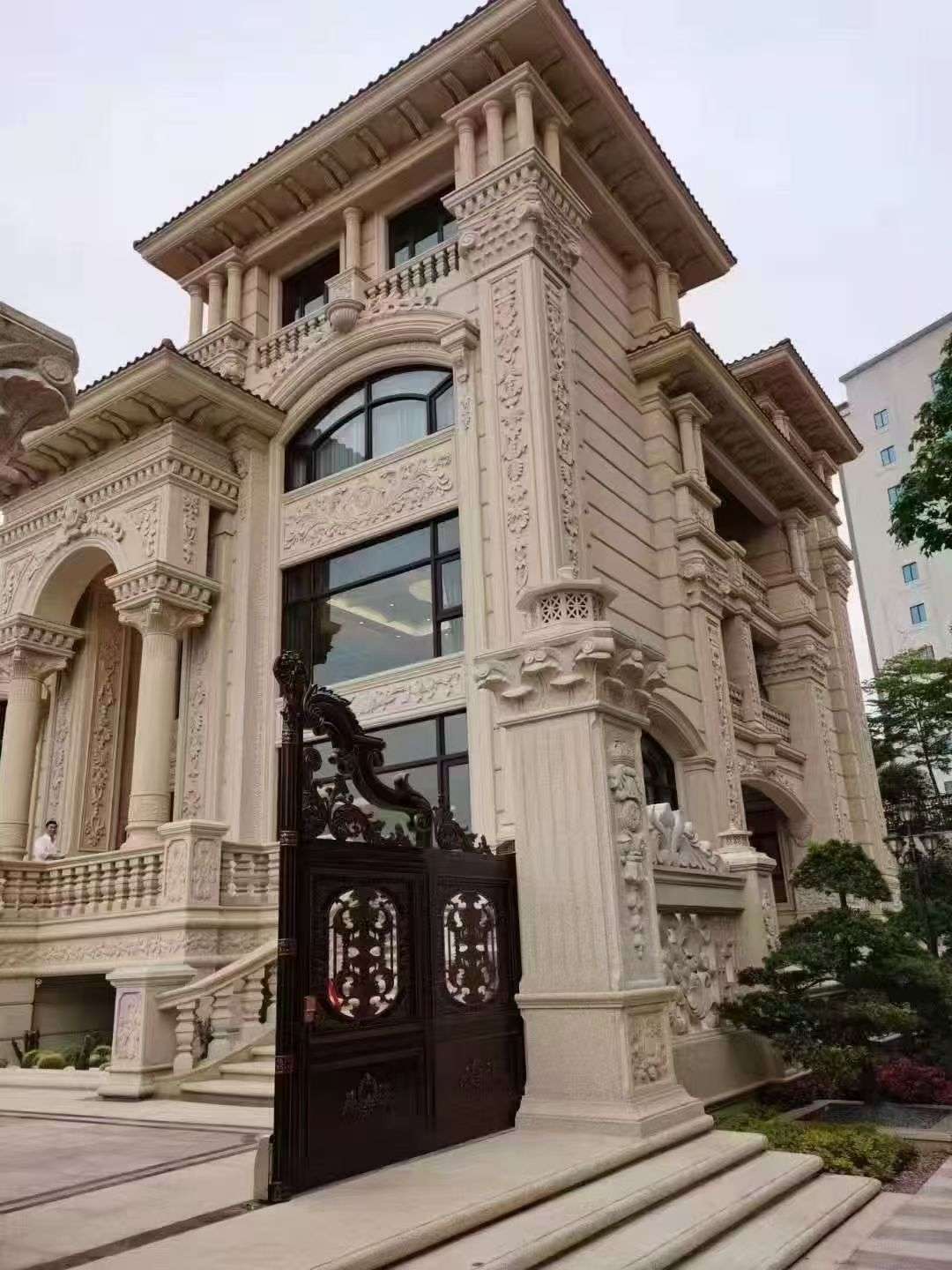自贡黄金麻别墅外墙异形定制